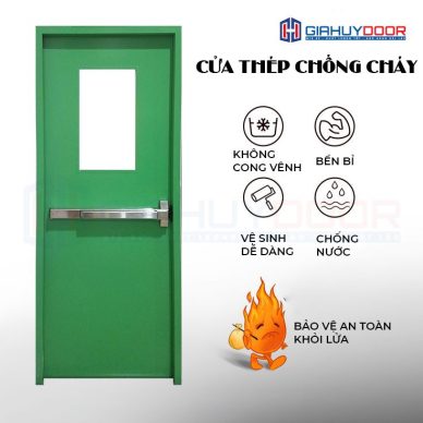 CỬA THÉP CHỐNG CHÁY GIAHUYDOOR – GIẢI PHÁP AN TOÀN CHO MỌI CÔNG TRÌNH