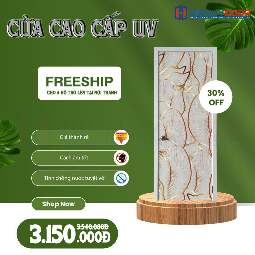 CỬA NHỰA GỖ COMPOSITE GIAHUYDOOR – ĐẸP, BỀN, CHỐNG NƯỚC TỐI ƯU